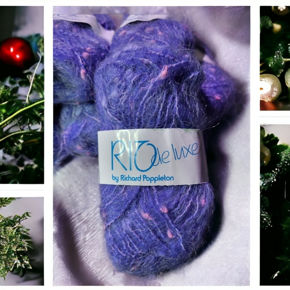 9 skeins Richard Poppleton ~ RIO Deluxe Yarn ~ Dye 5577 Shade 790~ Lilac/Pink - Picture 5 of 7